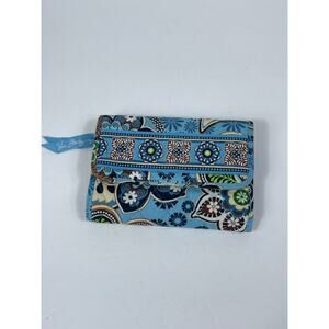 Vera Bradley Small Tri Fold Wallet Blue